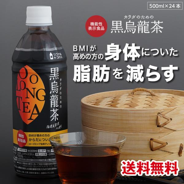 【クーポン利用で→2,108円★黒烏龍茶】カラダのための黒烏龍茶 500ml 24本 送料無料 機能...