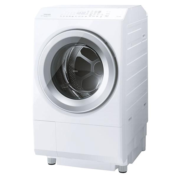 設置無料 ドラム式 洗濯乾燥機 全自動洗濯機 東芝 ZABOON グランホワイト 左開き TW-12...