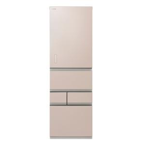 設置無料 冷蔵庫 左開き 452L 東芝 冷凍冷蔵庫 VEGETA エクリュゴールド GR-W450GTML-NS