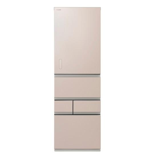 設置無料 冷蔵庫 右開き 452L 東芝 冷凍冷蔵庫 VEGETA エクリュゴールド GR-W450...