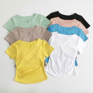体型カバー ヨガウェア ヨガTシャツ ジム 2...の詳細画像2