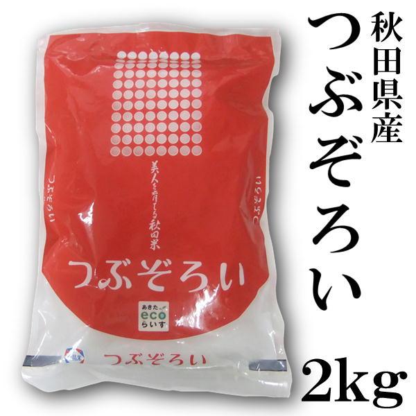 秋田県産 つぶぞろい 2kg 令和5年産 米 粒大きく 柔らかい食感 旨み お取り寄せグルメ