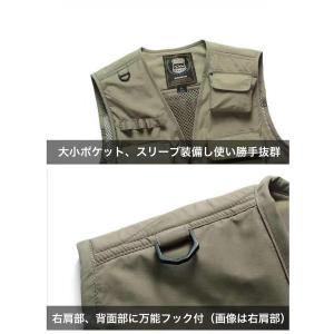 フィッシングベスト メッシュ おしゃれ 渓流 ...の詳細画像4