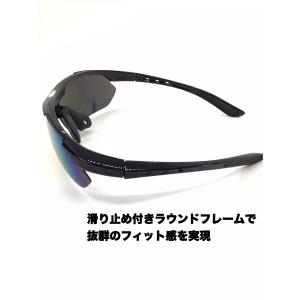 スポーツサングラス 偏光 交換レンズ5枚 サン...の詳細画像1