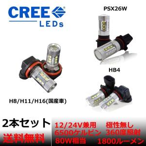 LEDフォグランプ H4 H7 H8/H11/H16(国産車)HB4 PSX26W選択可 タイプ C...