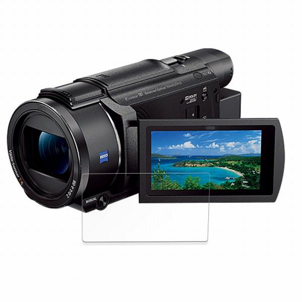 SONY FDR-AX60 用 保護フィルム 9H高硬度 反射低減 フィルム 強化ガラスと同等の高硬...