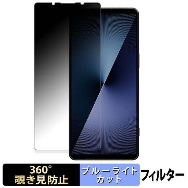 SONY Xperia 1 VII 360度 覗き見防止 フィルム ブルーライトカット 日本製