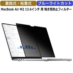 macbook air 13 m4 m3 m2 13.6インチ フィルム 覗き見防止フィルター プライバシーフィルター 取り外し可能 粘着式 ブルーライトカット 2025 2024