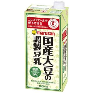 [トクホ]マルサン 国産大豆の調製豆乳 1L*6本