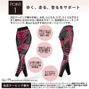 スポーツスパッツ レディース 加圧 登山 ウォ...の詳細画像3