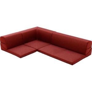 セルタン D573a-586RED 「和楽のIMONIA」 カバーリングコーナー3点ローソファセット(沖縄・離島配送不可) (D573a586RED) セルタン D573a-586RED 「和楽のIMONIA」 カバーリングコーナー3点ローソファセット(沖縄・離島配送不可) (D573a586RED)