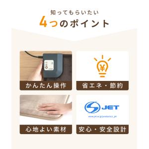 ホットマット 電気マット 一人用 夏の冷え対策...の詳細画像3
