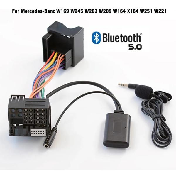 Bluetooth 5.0音楽オーディオアダプタマイクメルセデスベンツW169 W245 W203 ...