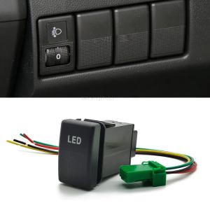 LED車 スイッチ ケーブル付き 改造プッシュボタン マツダ3 マザダ6用｜ライフライブラリー