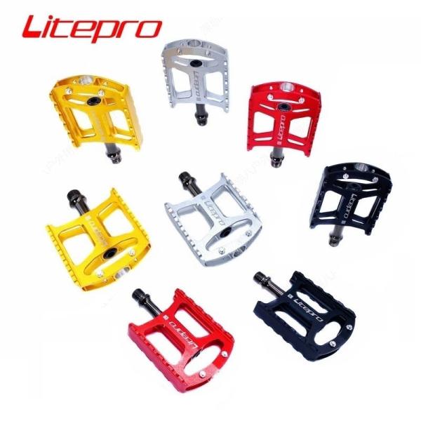 Litepro超軽量アルミニウムペダル 超軽量中空ロードバイクペダル