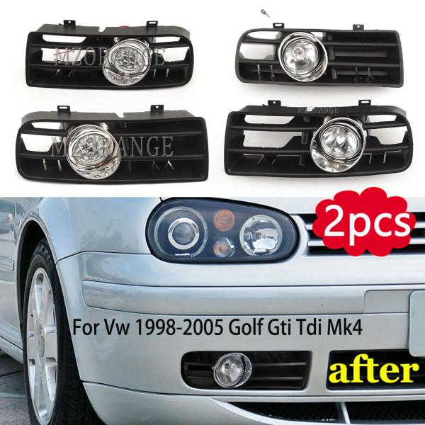 フォグライト vwゴルフ4 mk4 gti tdi 1997 19982006 dl用LEDヘッドラ...