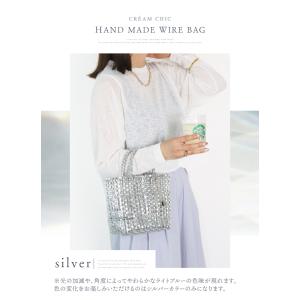 バッグ 手提げる レディース 小さめ メッシュ...の詳細画像5