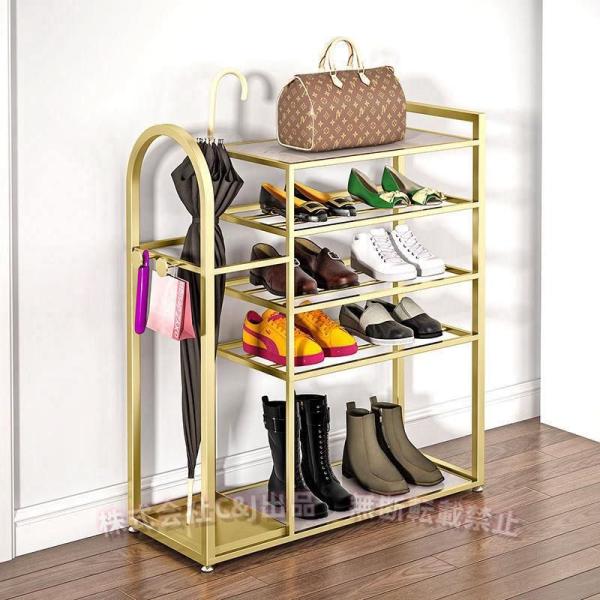 下駄箱 傘の鉄の彫刻のラック傘のスタンドの北欧の創造的な靴の棚の貯蔵オーガナイザーホームベッドルーム...