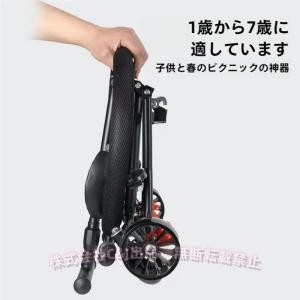 ベビーカー 3-6歳 回転式 足押し棒 キックス 乗用玩具 C&J（株) 運び便利 軽量 携帯便利 おしゃれ 折りたたみ 収納かご プレゼント 幼児用 バギー 外出