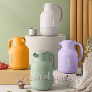 卓上ポット 真空断熱 1.5L/2L 大容量 北欧デザインC&amp;J（株)保温保冷 魔法瓶ポット かわいい テーブルポット ガラス内びん風 お茶/コーヒーに 家庭用