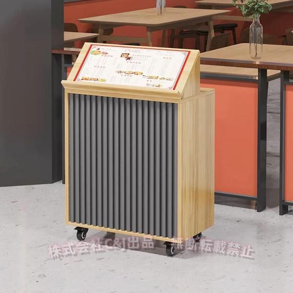 レジカウンター 受付カウンター ８０ｃｍC&amp;J組み立て式 引き出し付き 木製カウンターテーブル おし...