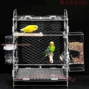 鳥かご アクリル 小鳥 ゲージ インコ 文鳥 ペット 快適 安心 お手入れ簡単 室内用 C&J 便利 使いやすい 多用途 ギフト 暮らしに役立つ 省スペース