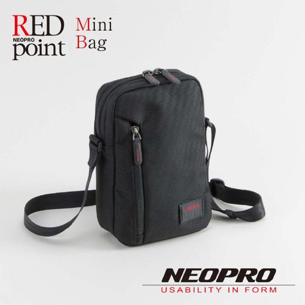 ショルダーバッグ メンズ サコッシュ NEO PRO レッドポイント ミニショルダー ブラック
