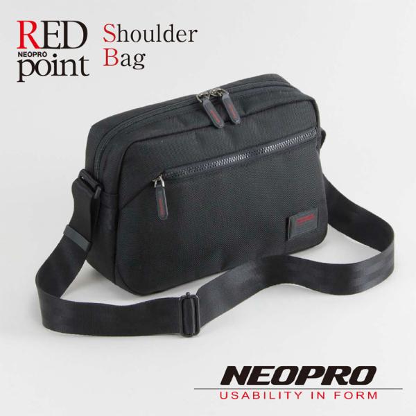 ショルダーバッグ メンズ メンズショルダーバッグ NEO PRO レッドポイント ブラック