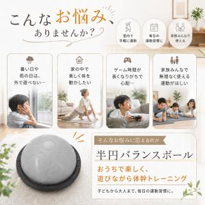[超PAYPAY祭sale]バランスボール 半...の詳細画像1