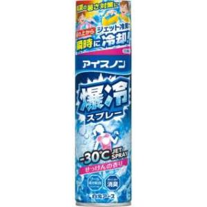 爆冷スプレー 330mL -30℃ アイスノン 衣類用冷却スプレー 汗のニオイ消臭 メントール配合 ...