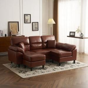 送料無料 ソファセット 5人掛け ソファ オットマン カウチソファ コーナーソファ クッション付き 5P ソファー リビング 人気 オフィス おしゃれ 北欧風 収納sofa