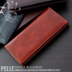 HA-2001 財布 メンズ 長財布 ブランド 薄い 革 イタリアンレザー Harvie＆Hudson ハービー＆ハドソン 正規品