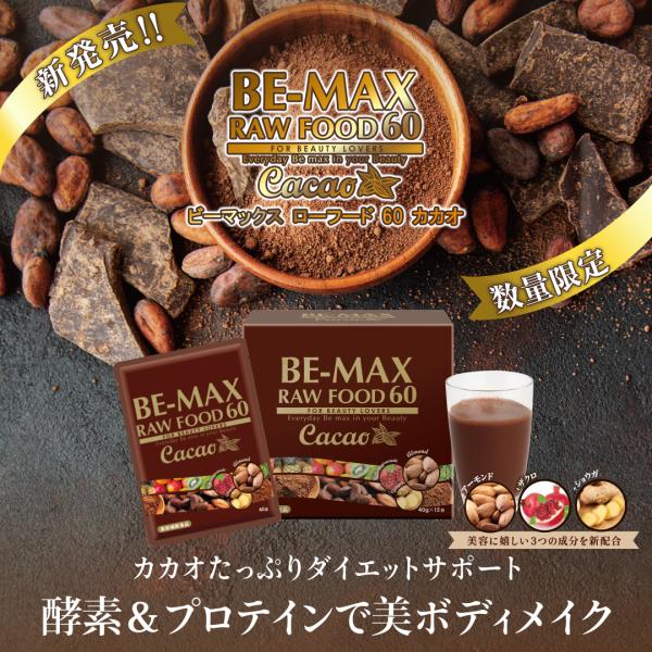 置き換え ダイエット ファスティング BE-MAX RAWFOOD 60 Cacao ローフード60...