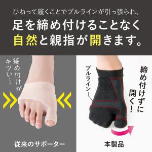 外反母趾 サポーター 矯正 足袋型 靴下 日本...の詳細画像3