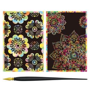 スクラッチアート 2柄 すぐに始められる 専用 ペン付き