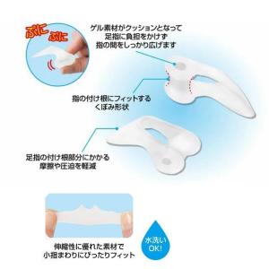内反小趾 足 小指 パッド 足指 保護 2個入...の詳細画像2