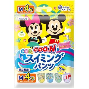 グーン 水遊び用 スイミングパンツ 男女共用 Mサイズ 4枚入 スイミングパンツ男女