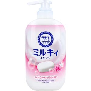 ミルキィ ボディソープ フローラルせっけんの香り ポンプ付 500mL｜lifeplus-yuyushiki