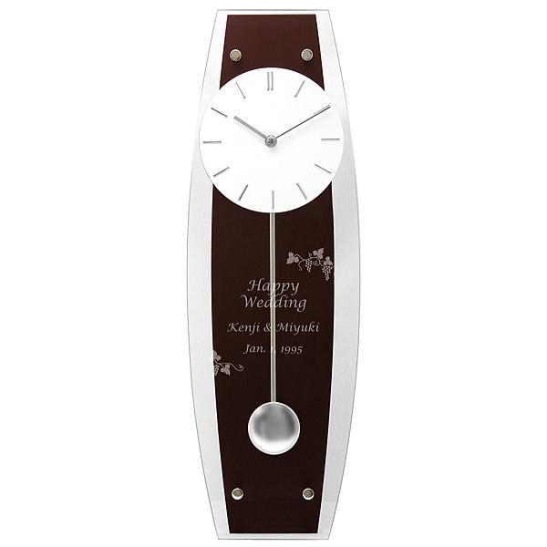 名入れ プレゼント クロック ウェンジウッド 掛け時計　新築祝い 結婚祝い 結婚式 両親 プレゼント