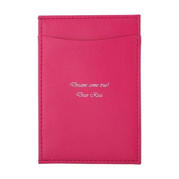 名入れギフト 誕生日プレゼント パスケース ピンク 妻 娘 姪っ子 就職祝い 入学祝い 卒業記念 母...