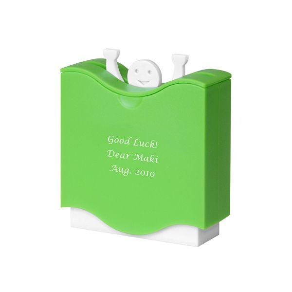 名入れ プレゼント リフトアップ トゥースピックケース 爪楊枝入れ グリーン