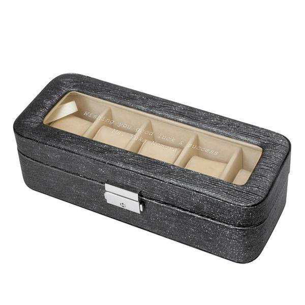 名入れ プレゼント ウォッチボックス ブラックS 時計ケース