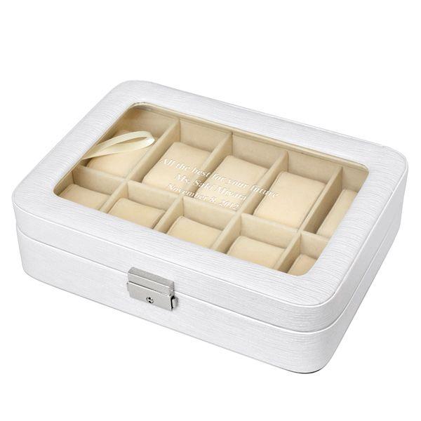 名入れ プレゼント ウォッチボックス ホワイトL 時計ケース