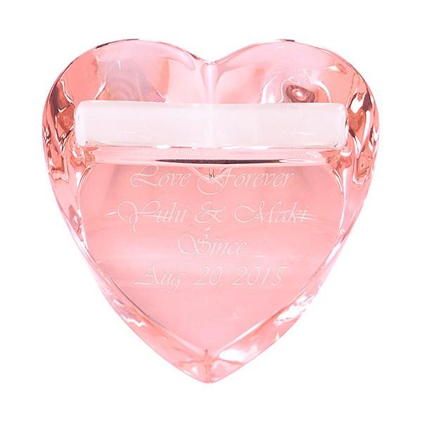 結婚式 記念品 名入れギフト ハートリングピロー ピンク 結婚記念日 妻 プレゼント 贈り物 妻 彼...