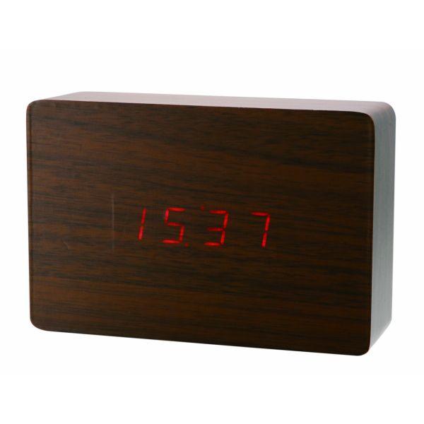 LED デジタル クロック 置き時計 置時計 APLA-rectangle 音センサー デイト表示 ...