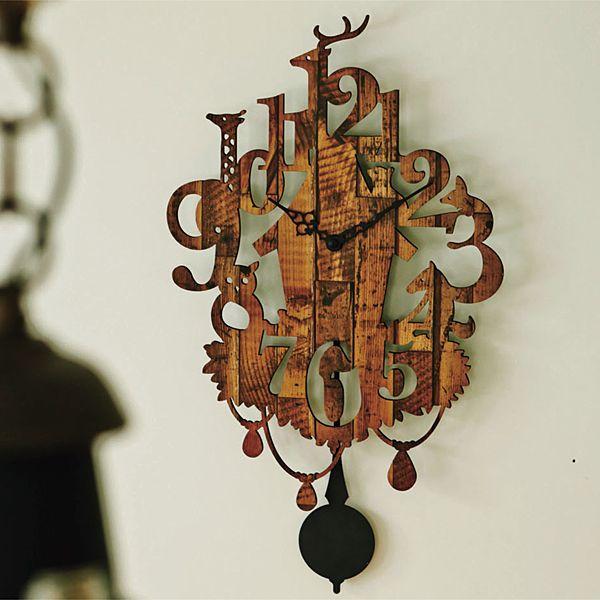 アンティーク 振り子時計 振子時計 掛け時計 Tier-bunt-