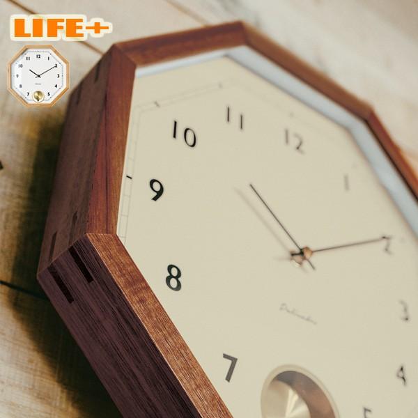 木製フレーム 八角形 壁掛け時計 レトロ 掛け時計 ノスタルジック 昭和モダン 懐かしい おしゃれ ...