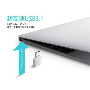 TYPE-Cカードリーダー コンパクト ストラ...の詳細画像1