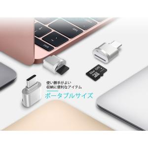 TYPE-Cカードリーダー コンパクト ストラ...の詳細画像2