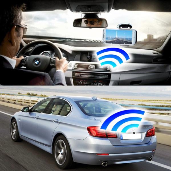 WI-Fiバックカメラ DC12V専用 720P WiFi内蔵 スマホ連動 アプリで正/鏡像切替 フ...